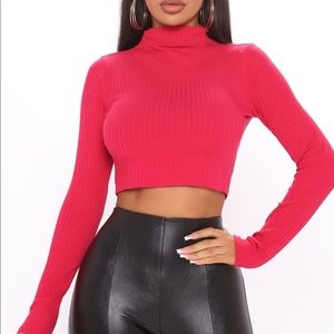 NWOT Cropped Long sleeve